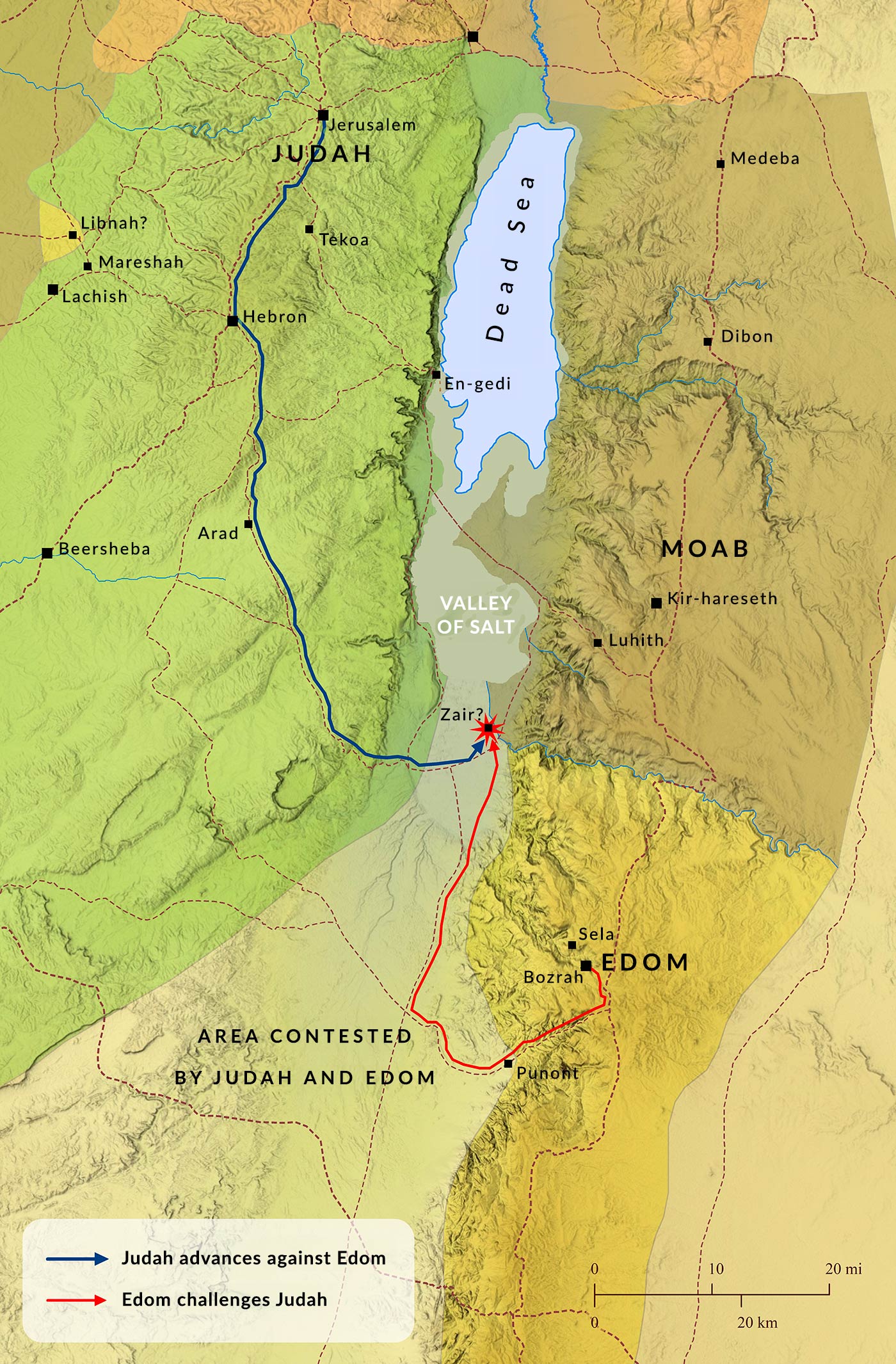 Map of Nation of Edom