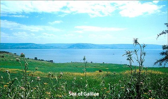 Mount Beatitudes Sea of Galilee