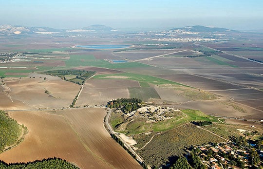 Plain of Megiggo and the Vallley of Jezreel