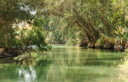 Jordan River a the Yardenit
