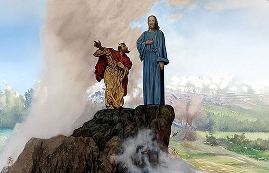 Satan Tempts Jesus Christ